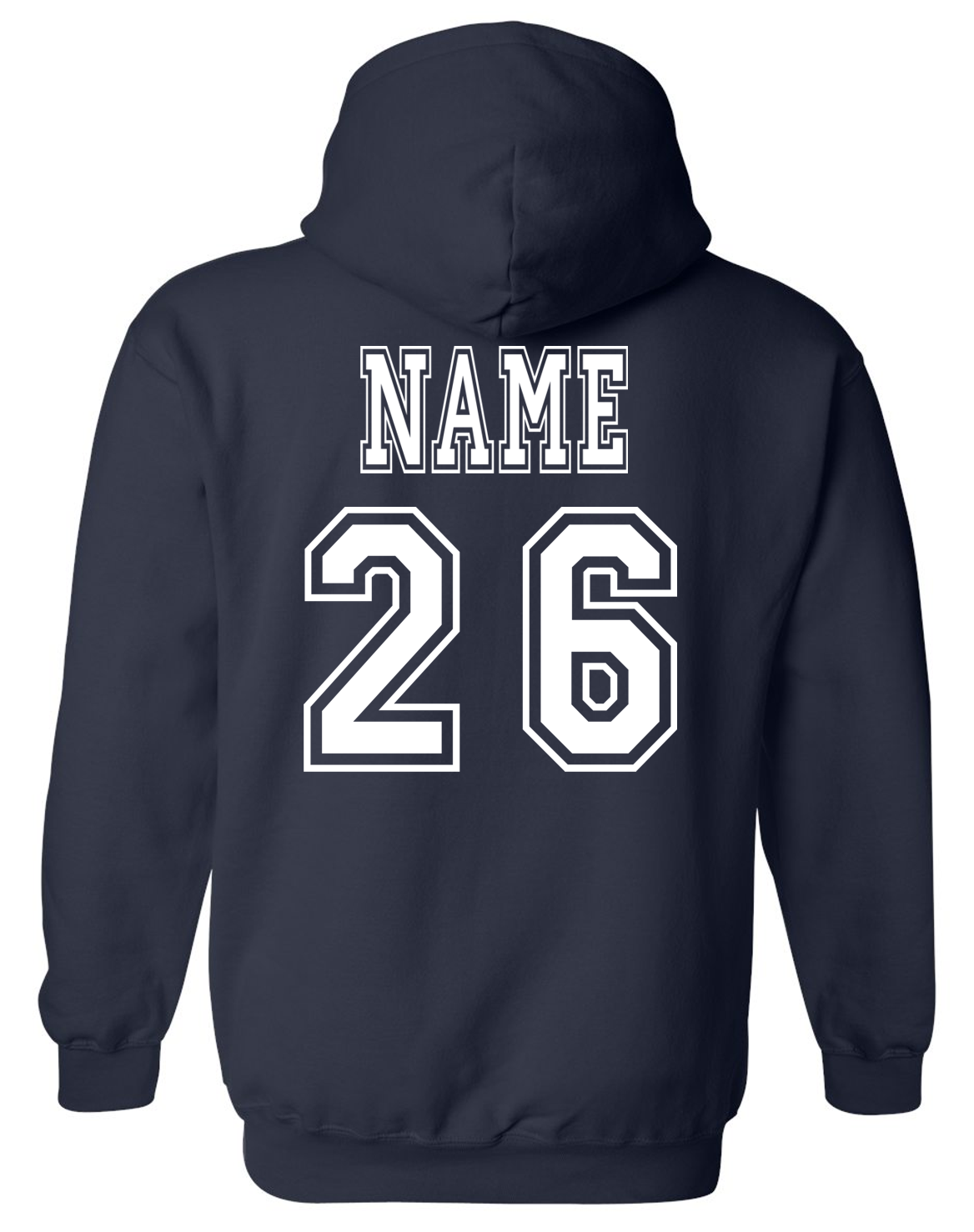 Cannons Baseball Outline Navy Hoodie Sweatshirt w/ Personalization