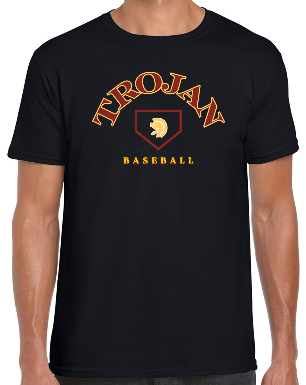 Lassiter Baseball Trojan Sleeve Cotton T-Shirt