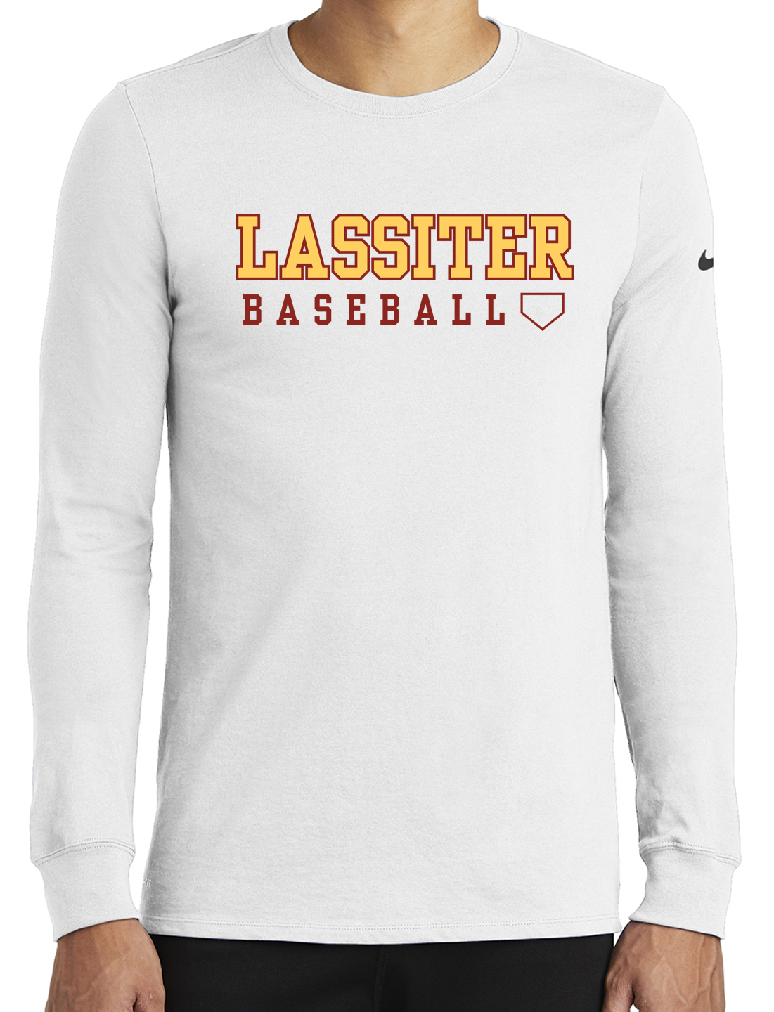 Lassiter Baseball Word Nike Long Sleeve Dri-Fit T-Shirt