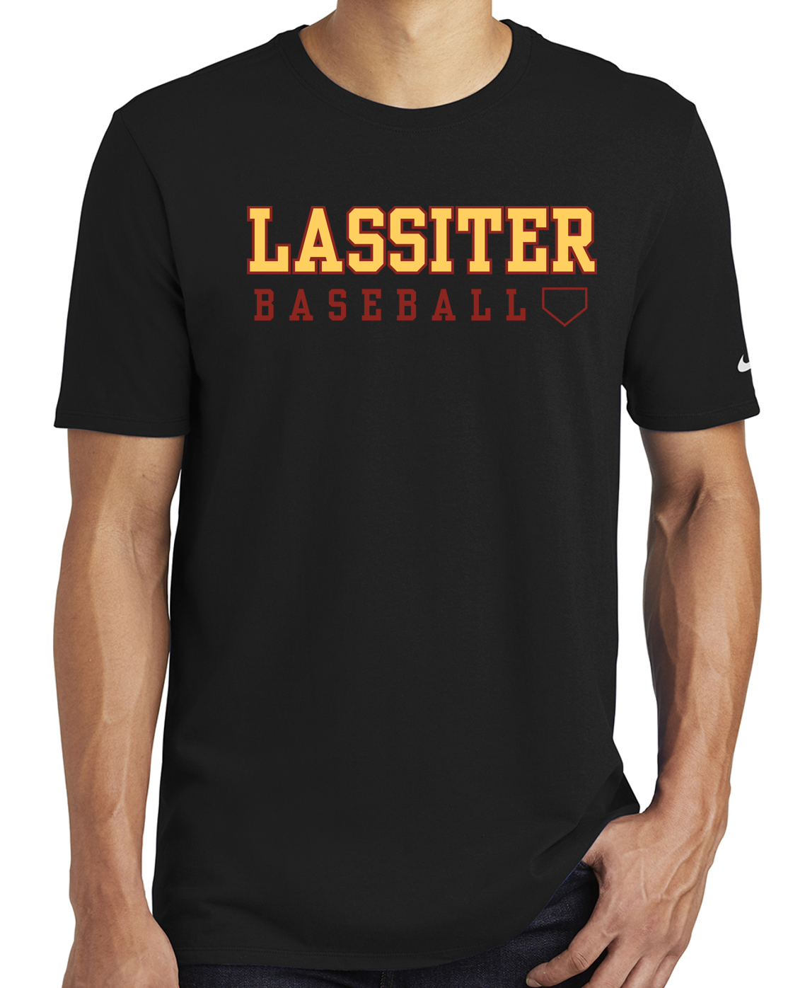 Lassiter Baseball Word Nike Short Sleeve Cotton T-Shirt