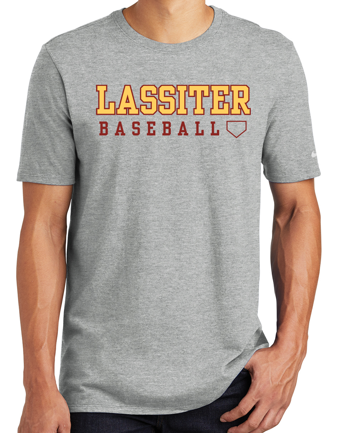 Lassiter Baseball Word Nike Short Sleeve Cotton T-Shirt