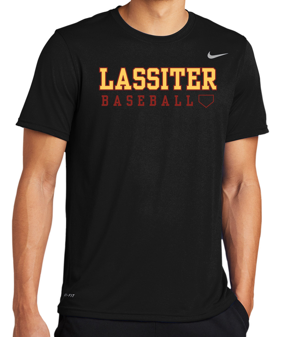Lassiter Baseball Word Nike Short Sleeve Dri-Fit T-Shirt