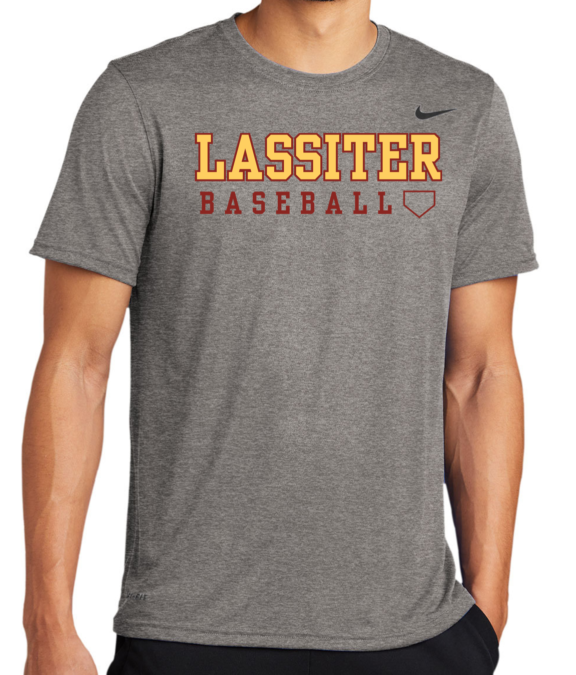 Lassiter Baseball Word Nike Short Sleeve Dri-Fit T-Shirt