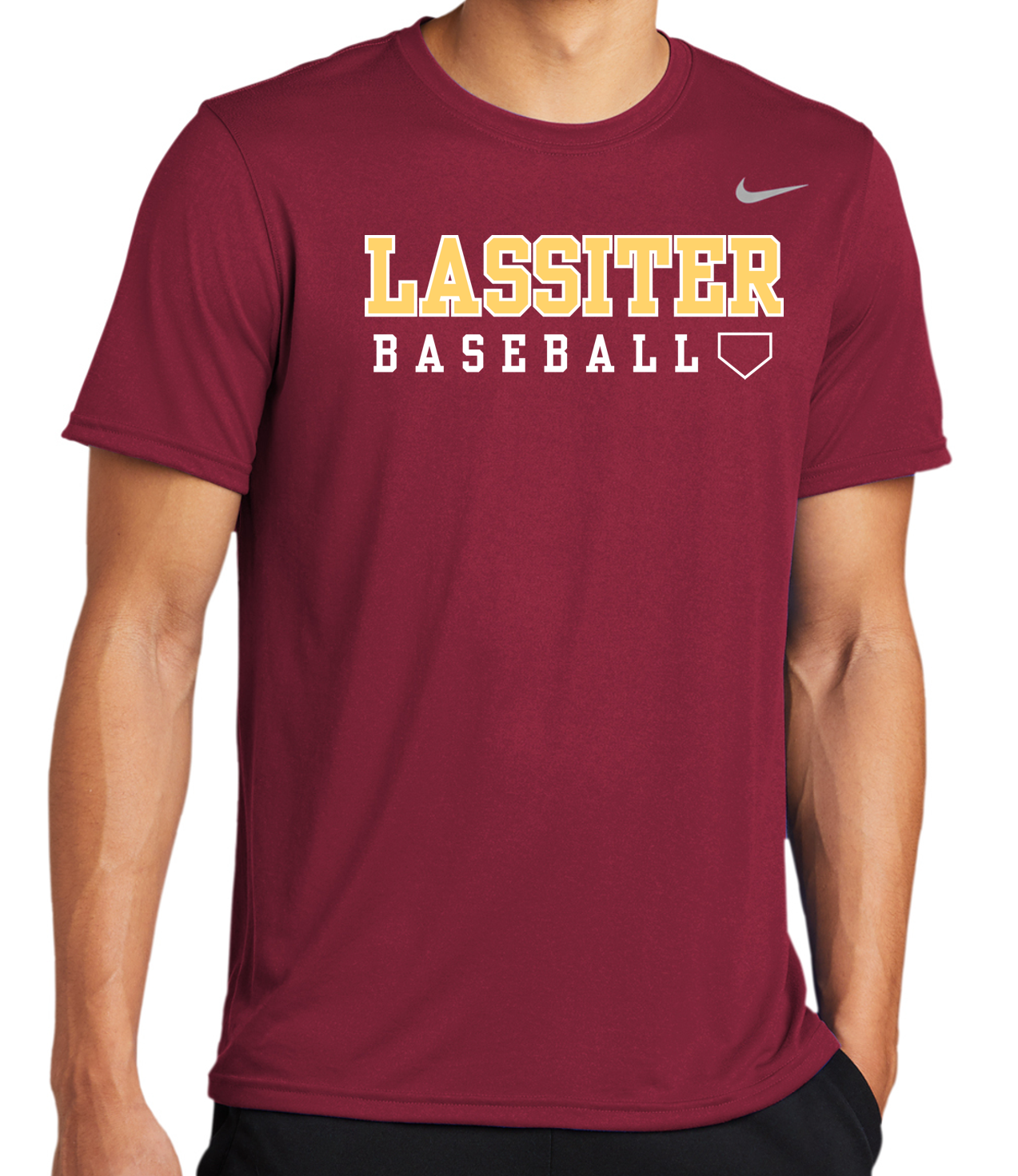Lassiter Baseball Word Nike Short Sleeve Dri-Fit T-Shirt