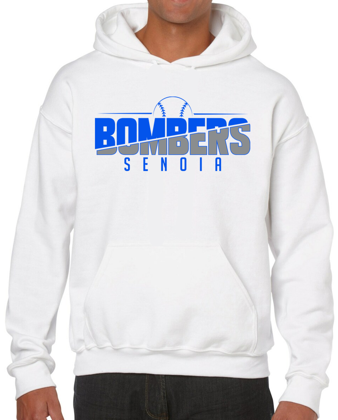 Senoia Bombers Ball Baseball Cotton Hoodie Sweatshirt