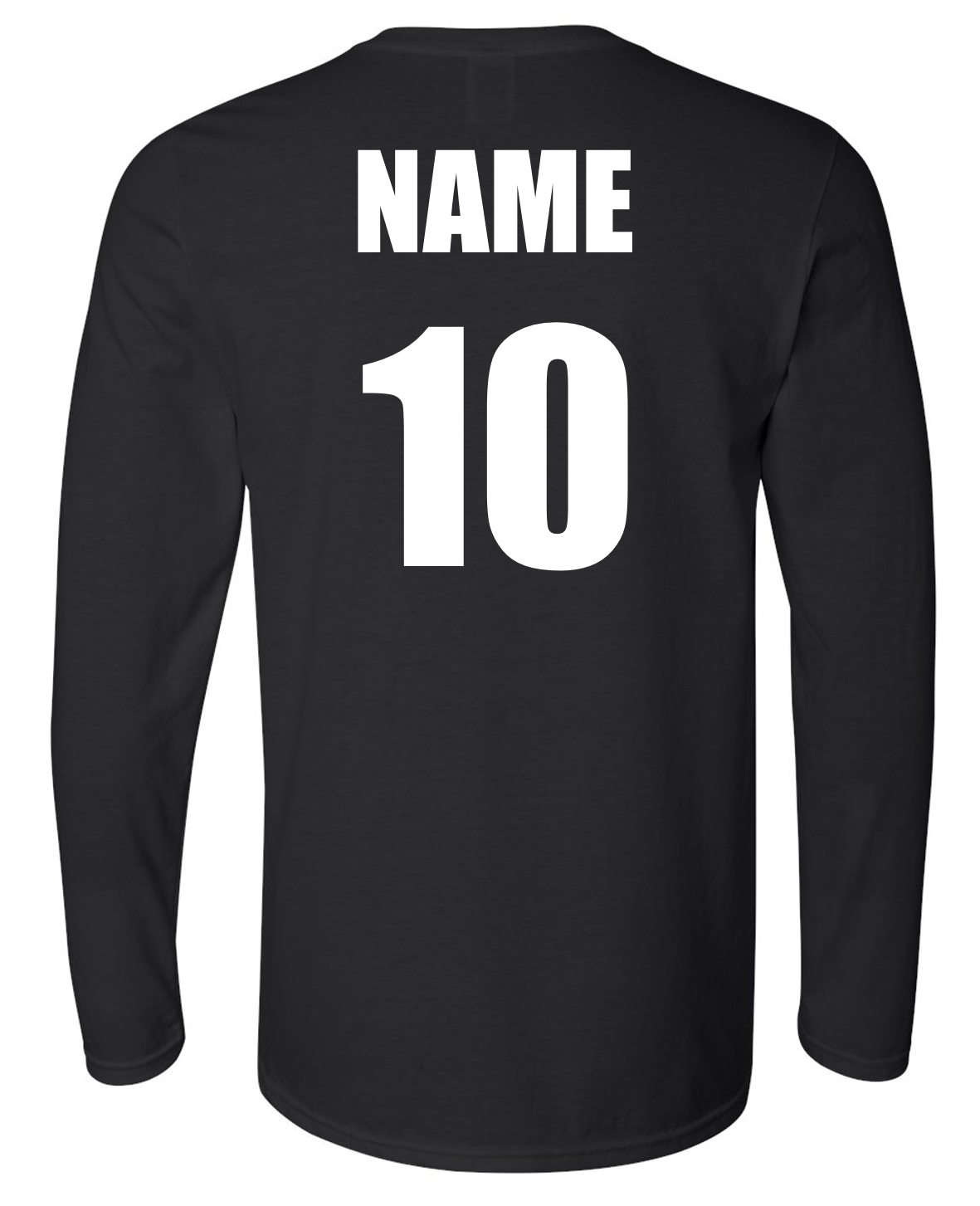 Senoia Bombers Bat Baseball Black Long Sleeve T-shirts w/ Personalization