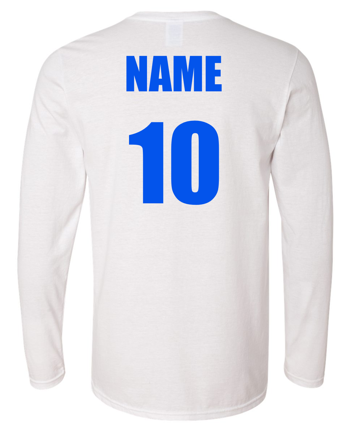 Senoia Bombers Bat Baseball White Long Sleeve T-shirts w/ Personalization