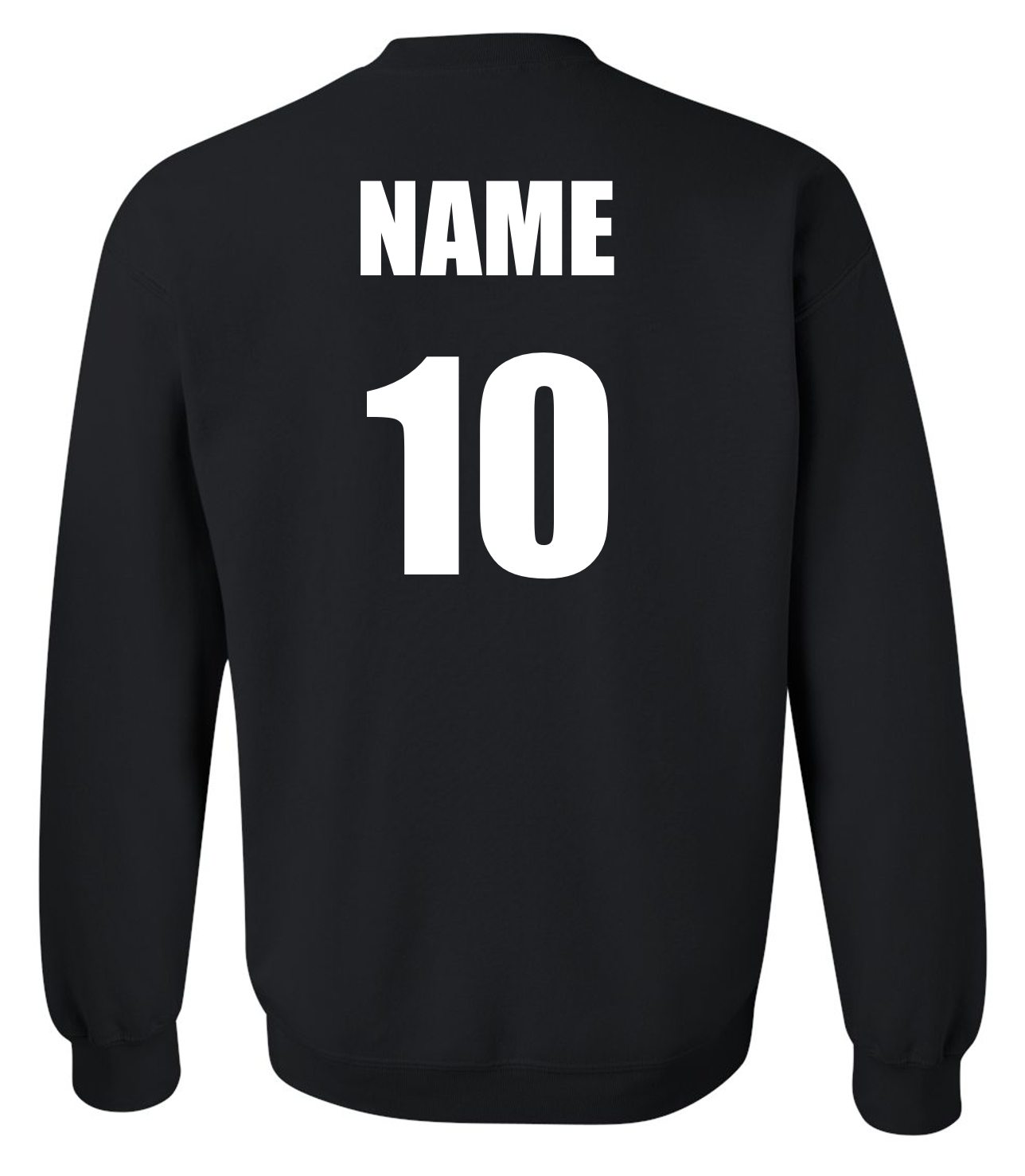Senoia Bombers Bat Baseball Black Crewneck Sweatshirt w/ Personalization