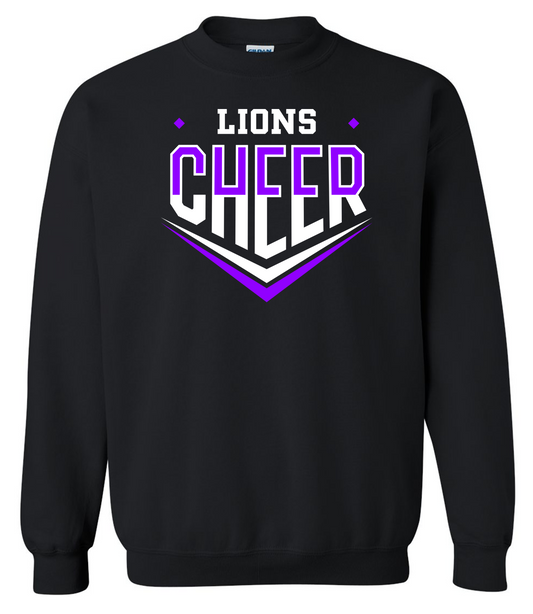 TCS 5/6 Trinity Lions Cheer Crewneck Sweatshirt with Personalization *REQUIRED*