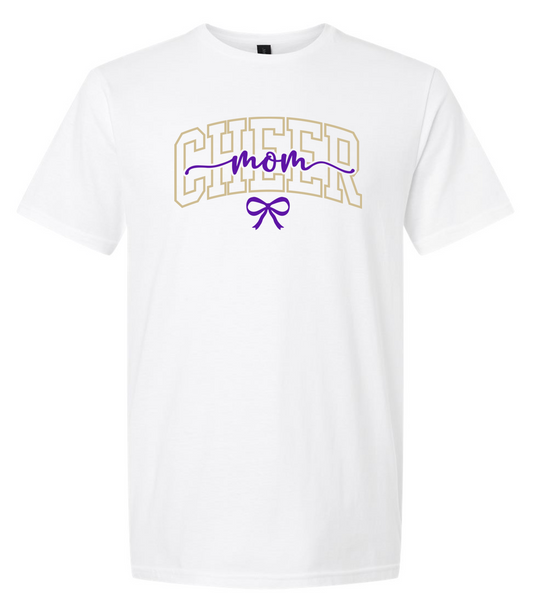 EC Middle Pep Squad Cheer Mom Sleeve Cotton T-Shirt