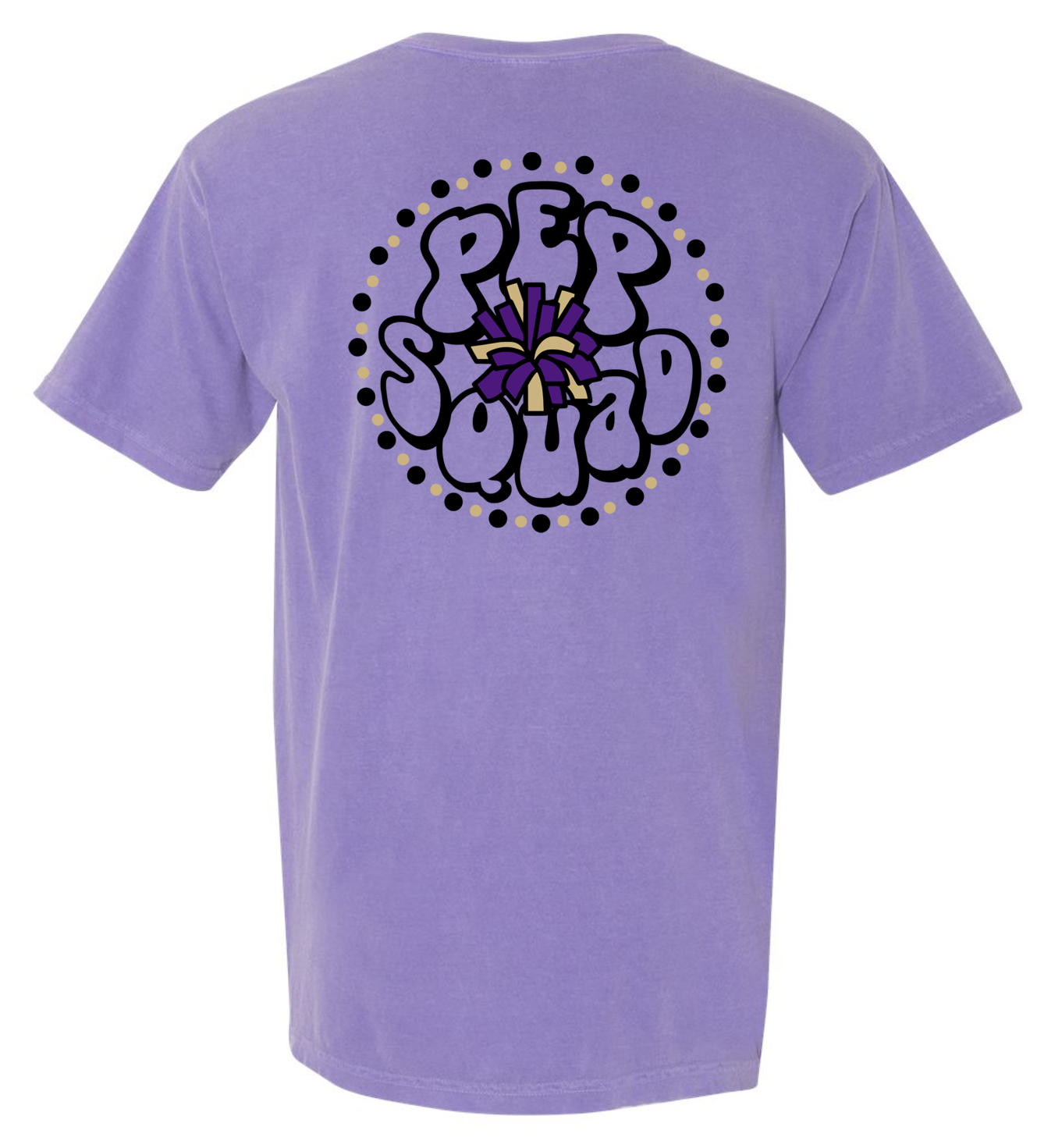 EC Middle Pep Squad Circle Dot Comfort Colors Short Sleeve T-shirts