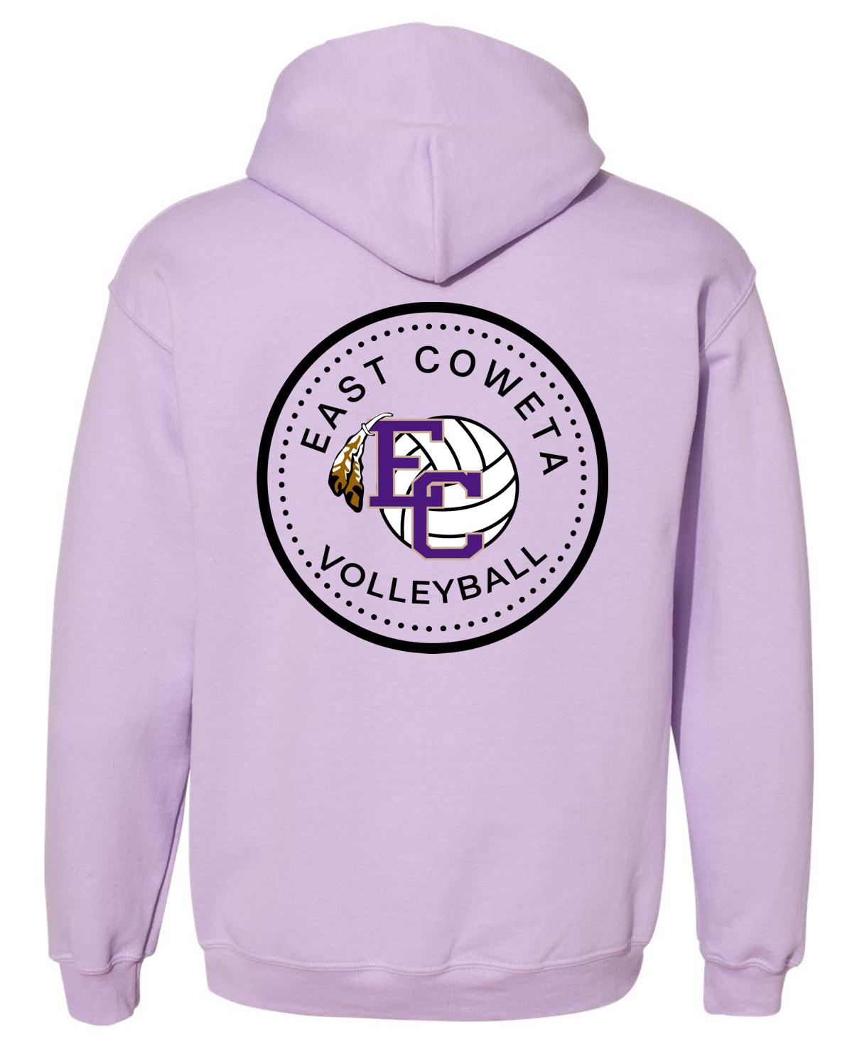 EC High Volleyball Circle Dot Hoodie Sweatshirt