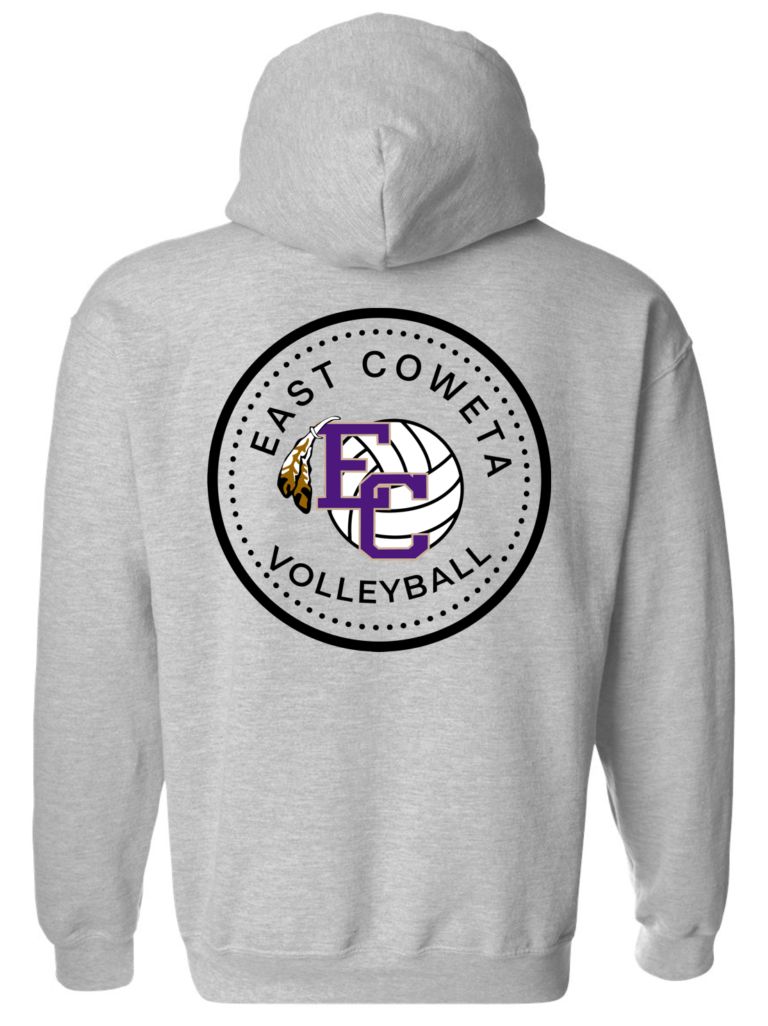 EC High Volleyball Circle Dot Hoodie Sweatshirt