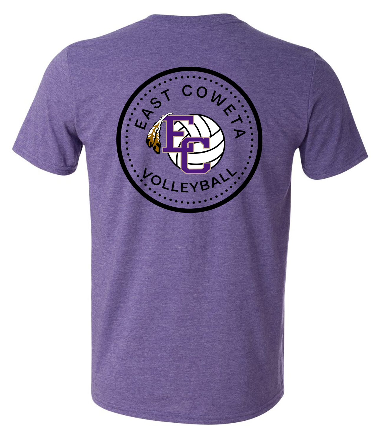 EC High Volleyball Circle Dot Short Sleeve T-shirts