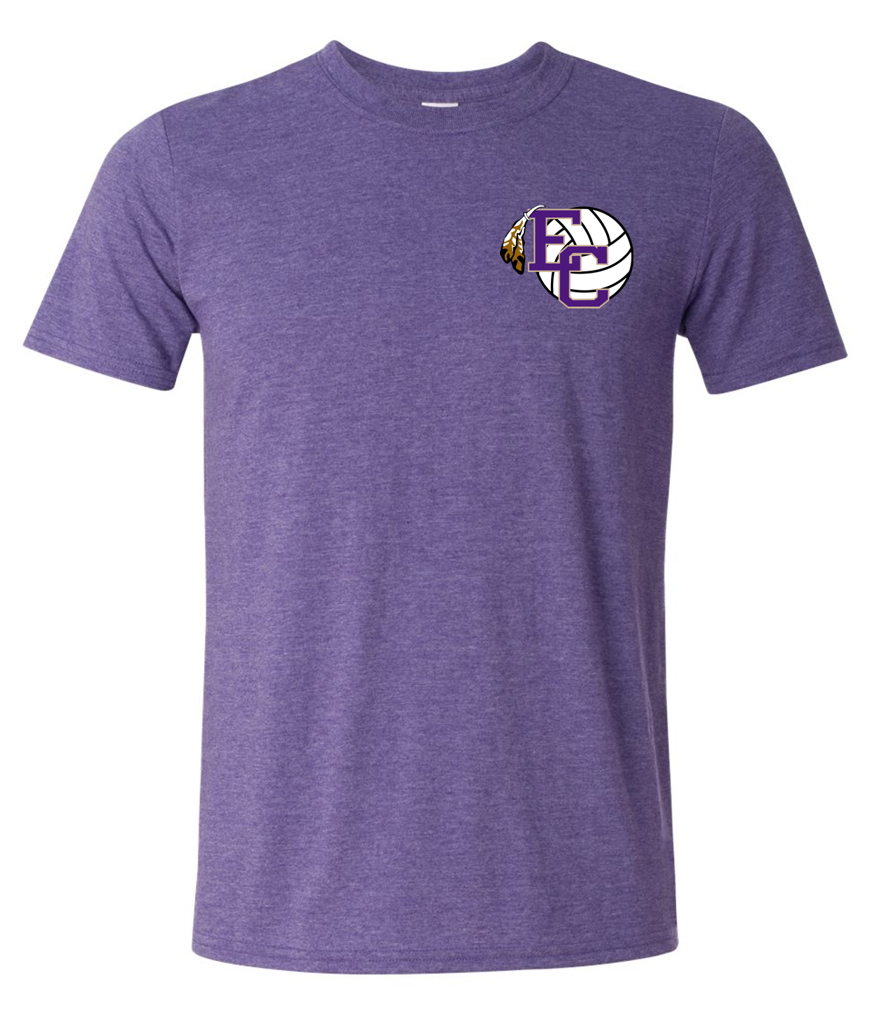 EC High Volleyball Circle Dot Short Sleeve T-shirts