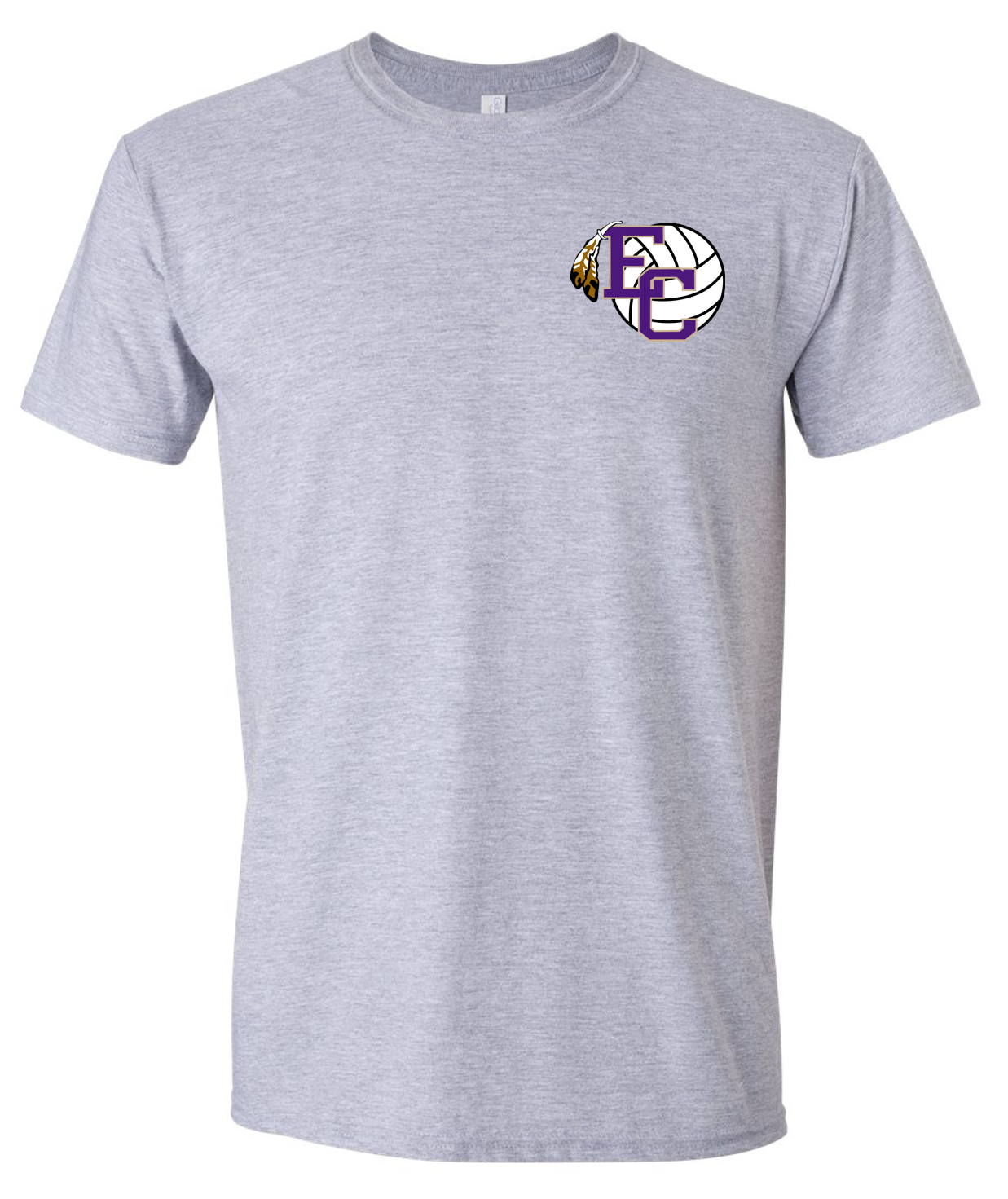 EC High Volleyball Circle Dot Short Sleeve T-shirts