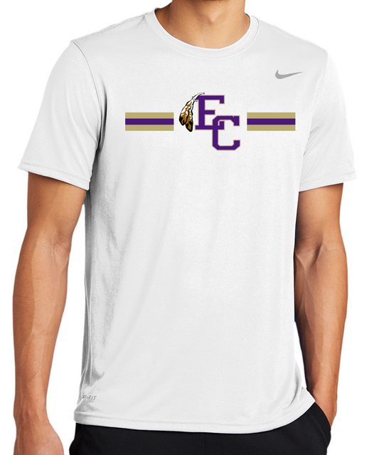 EC High Volleyball Logo w/ 3 Stripes Nike Brand Short Sleeve Dri-Fit T-Shirt