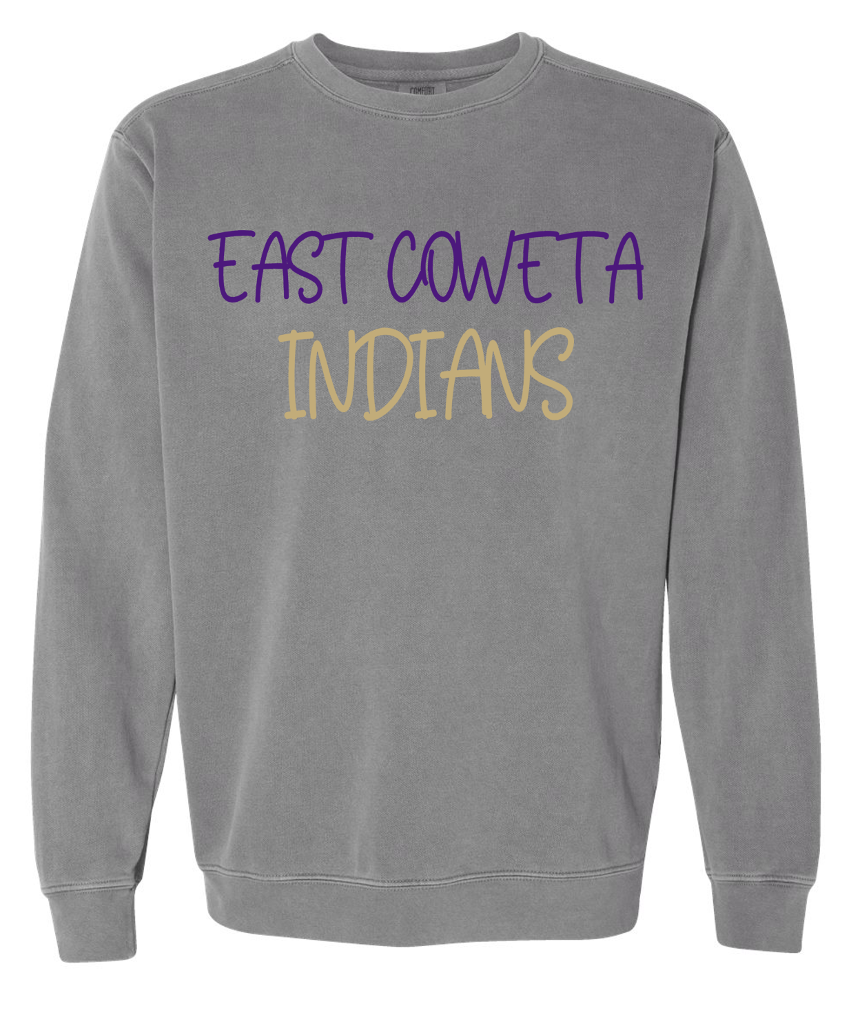 EC High Volleyball 3D Puff Comfort Colors Crewneck Sweatshirt