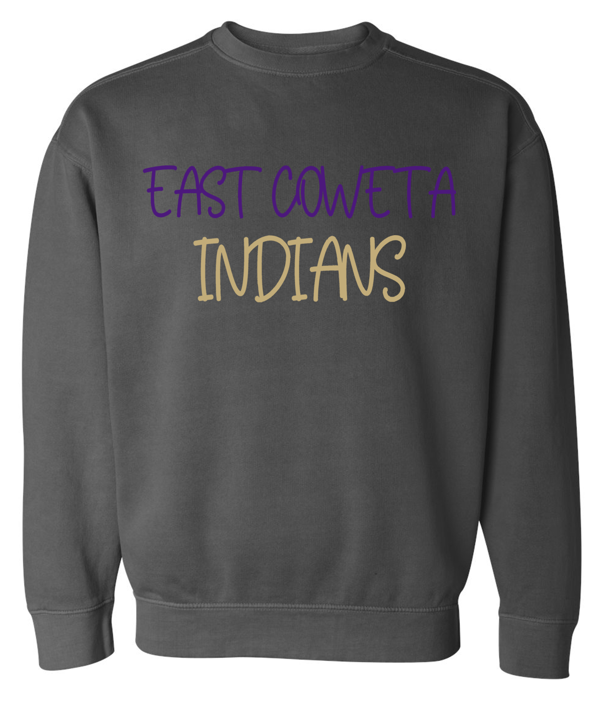 EC High Volleyball 3D Puff Comfort Colors Crewneck Sweatshirt