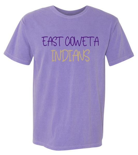 EC High Volleyball 3D Puff Comfort Colors Short Sleeve T-shirts