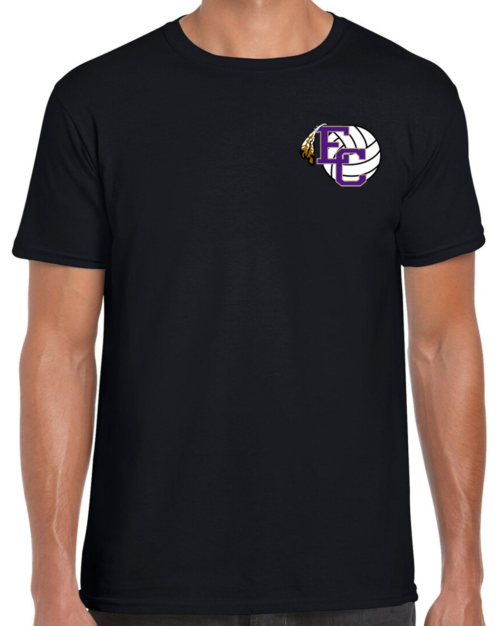 EC High Volleyball Stars Short Sleeve T-shirts
