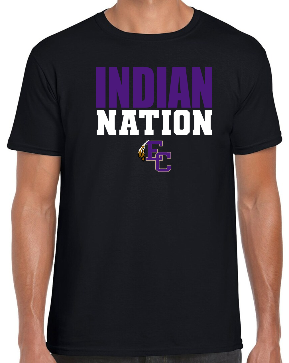 EC High Volleyball Indian Nation Short Sleeve T-Shirt
