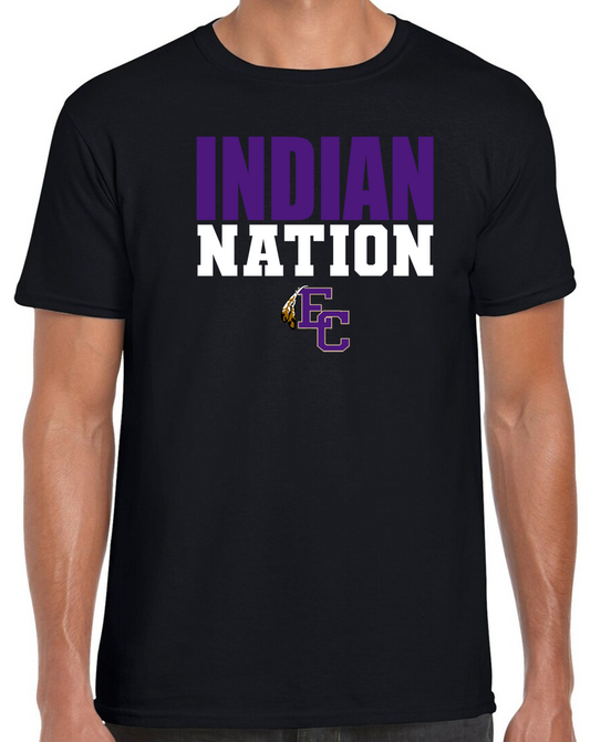 EC High Volleyball Indian Nation Short Sleeve T-Shirt
