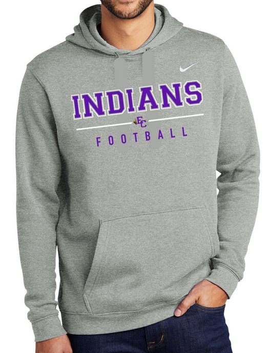 EC Middle Football Outline Nike Brand Cotton Hoodie Sweatshirt