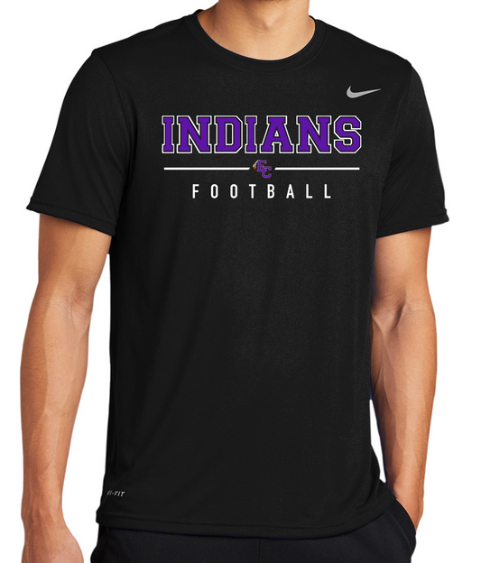 EC Middle Football Outline Nike Brand Short Sleeve Dri-Fit T-Shirt
