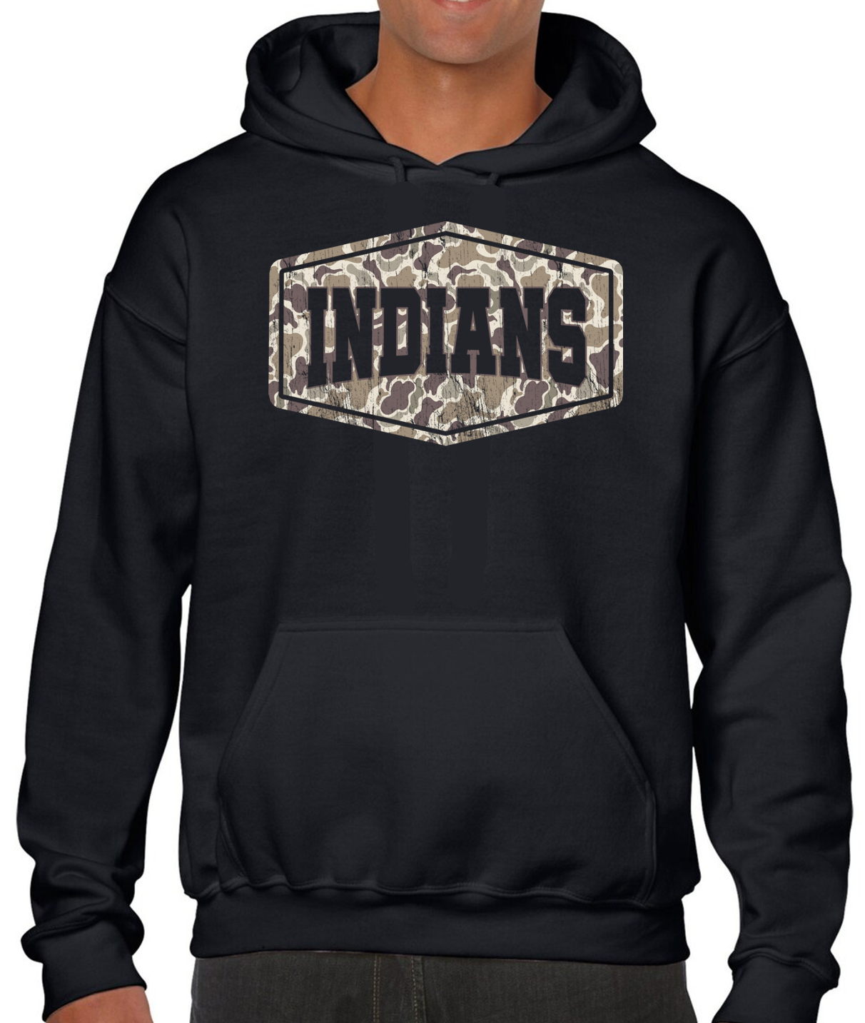 EC Middle Indians Camo Cotton Hoodie Sweatshirt