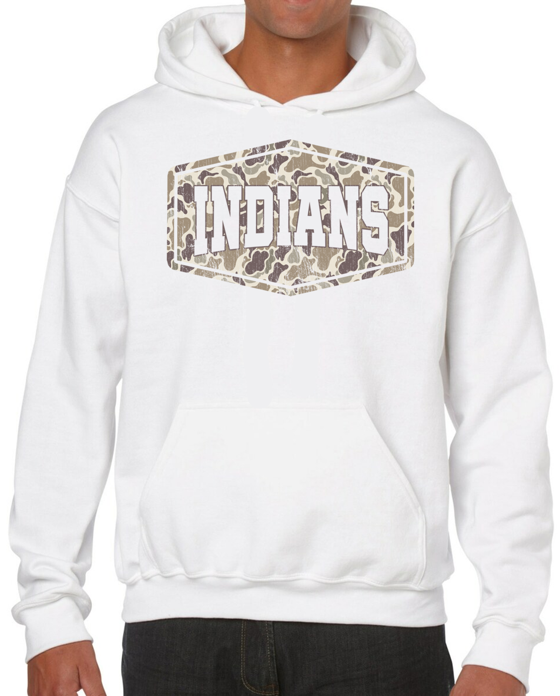 EC Middle Indians Camo Cotton Hoodie Sweatshirt