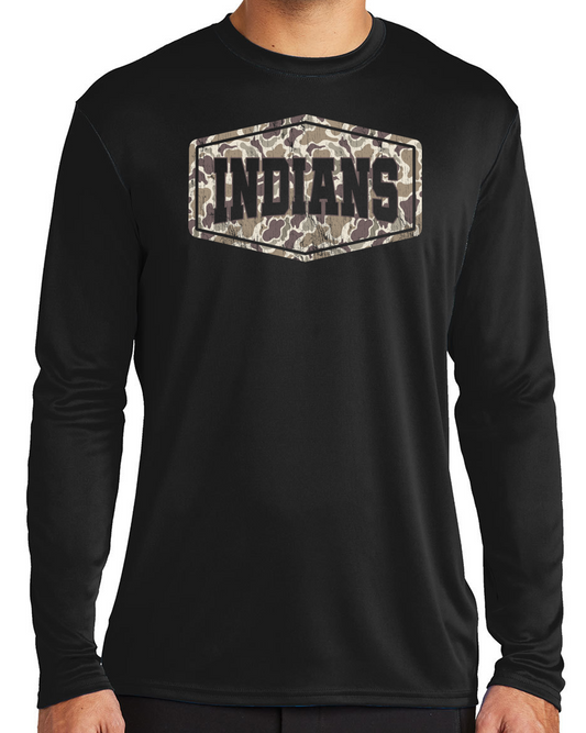 EC Middle Indians Camo Long Sleeve Dri-Fit T-Shirt