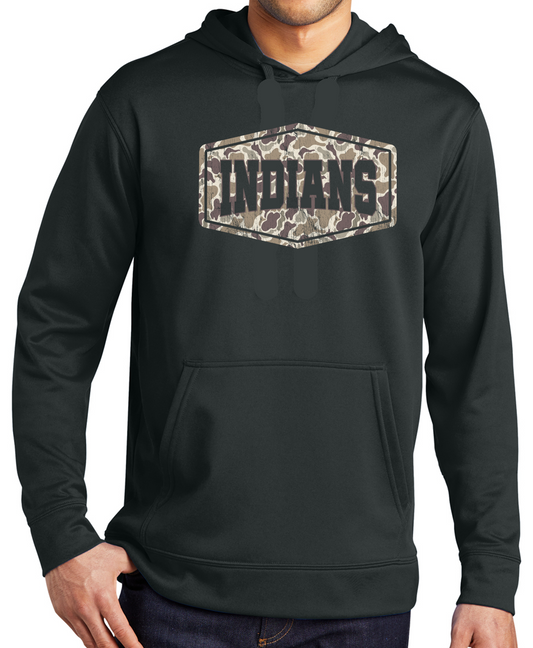 EC Middle Indians Camo Performance Hoodie Sweatshirt