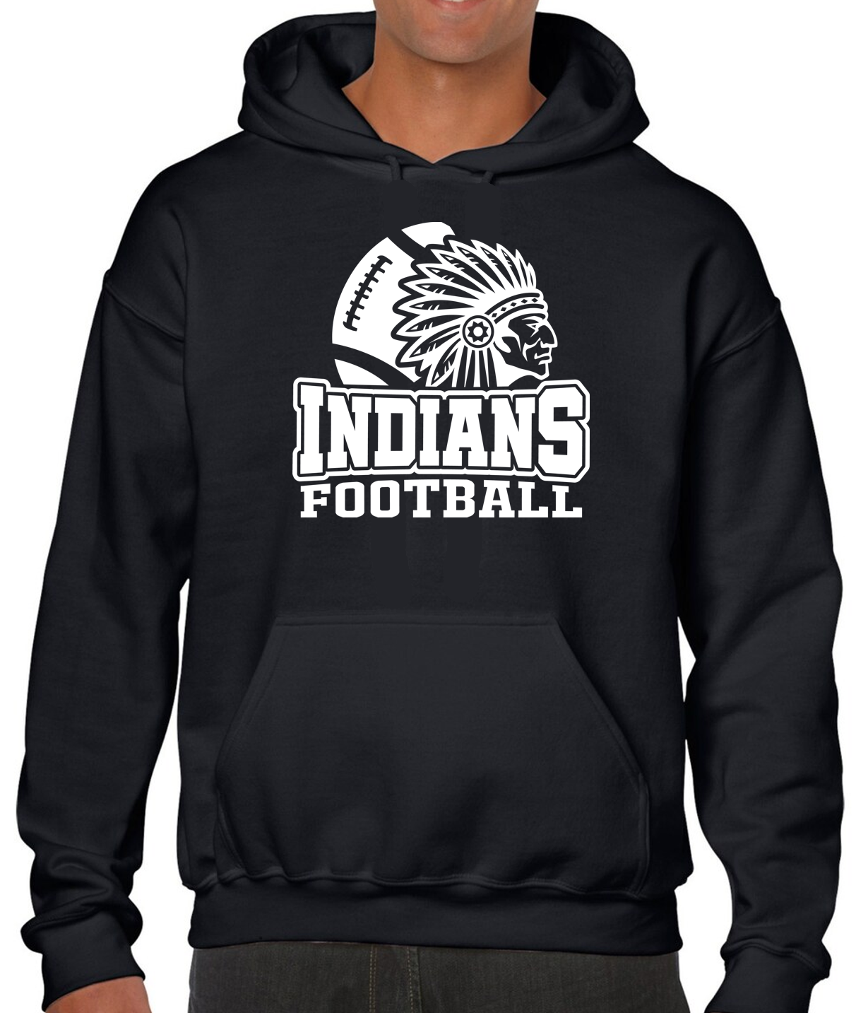 EC Middle Indians Football Cotton Hoodie Sweatshirt