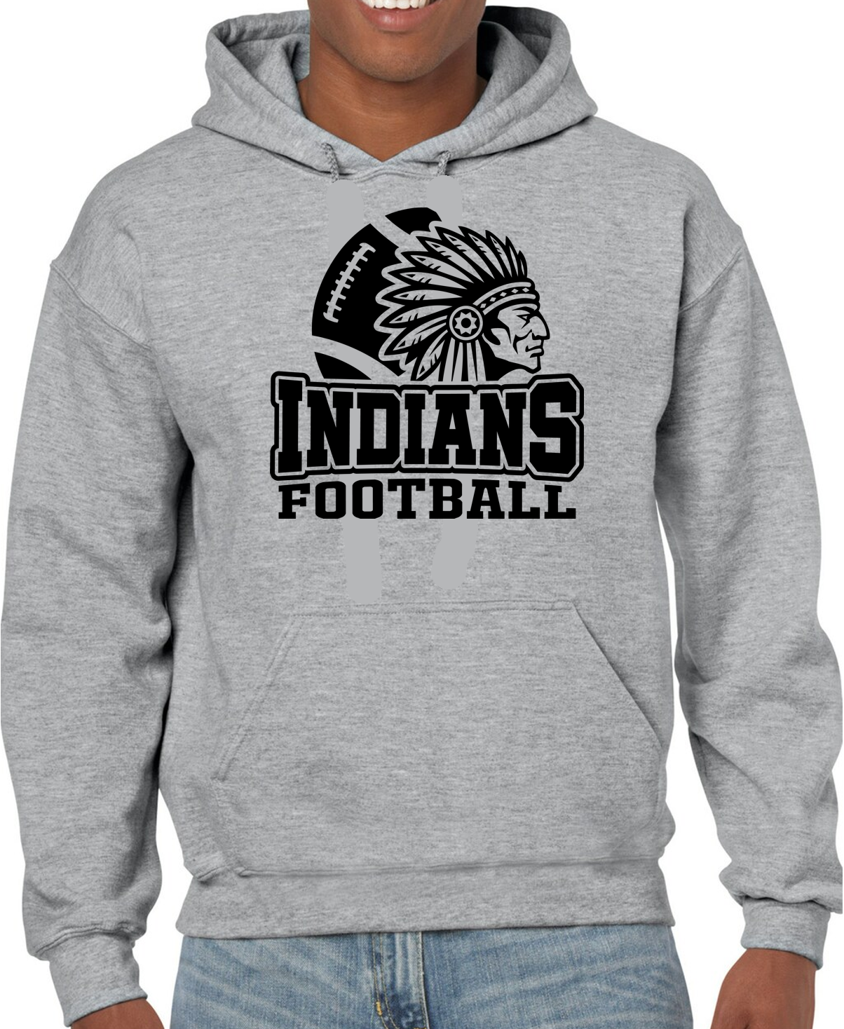 EC Middle Indians Football Cotton Hoodie Sweatshirt