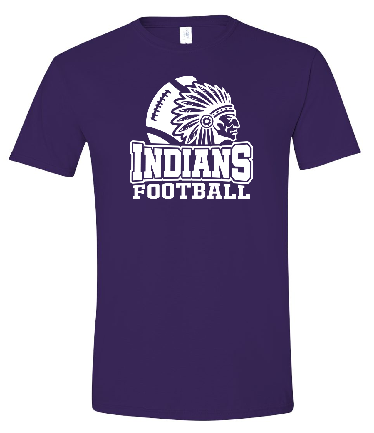 EC Middle Indians Football Sleeve Cotton T-Shirt