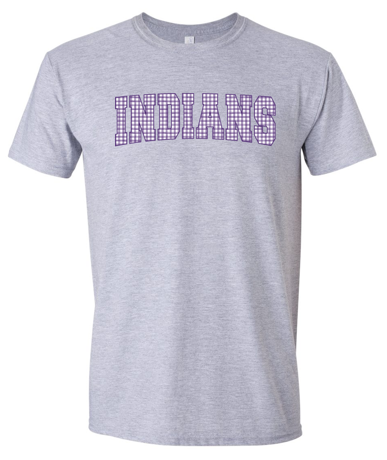 EC Middle Indians Plaid Short Sleeve T-Shirt