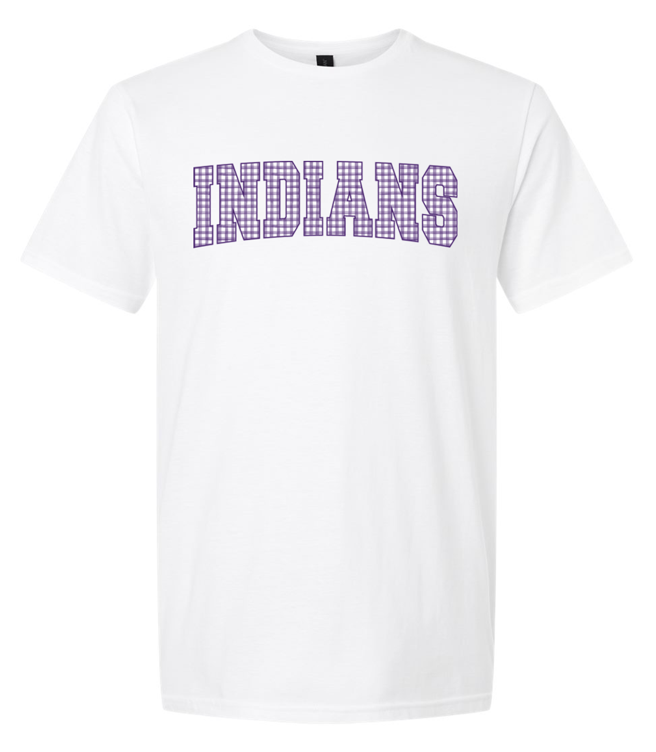 EC Middle Indians Plaid Short Sleeve T-Shirt