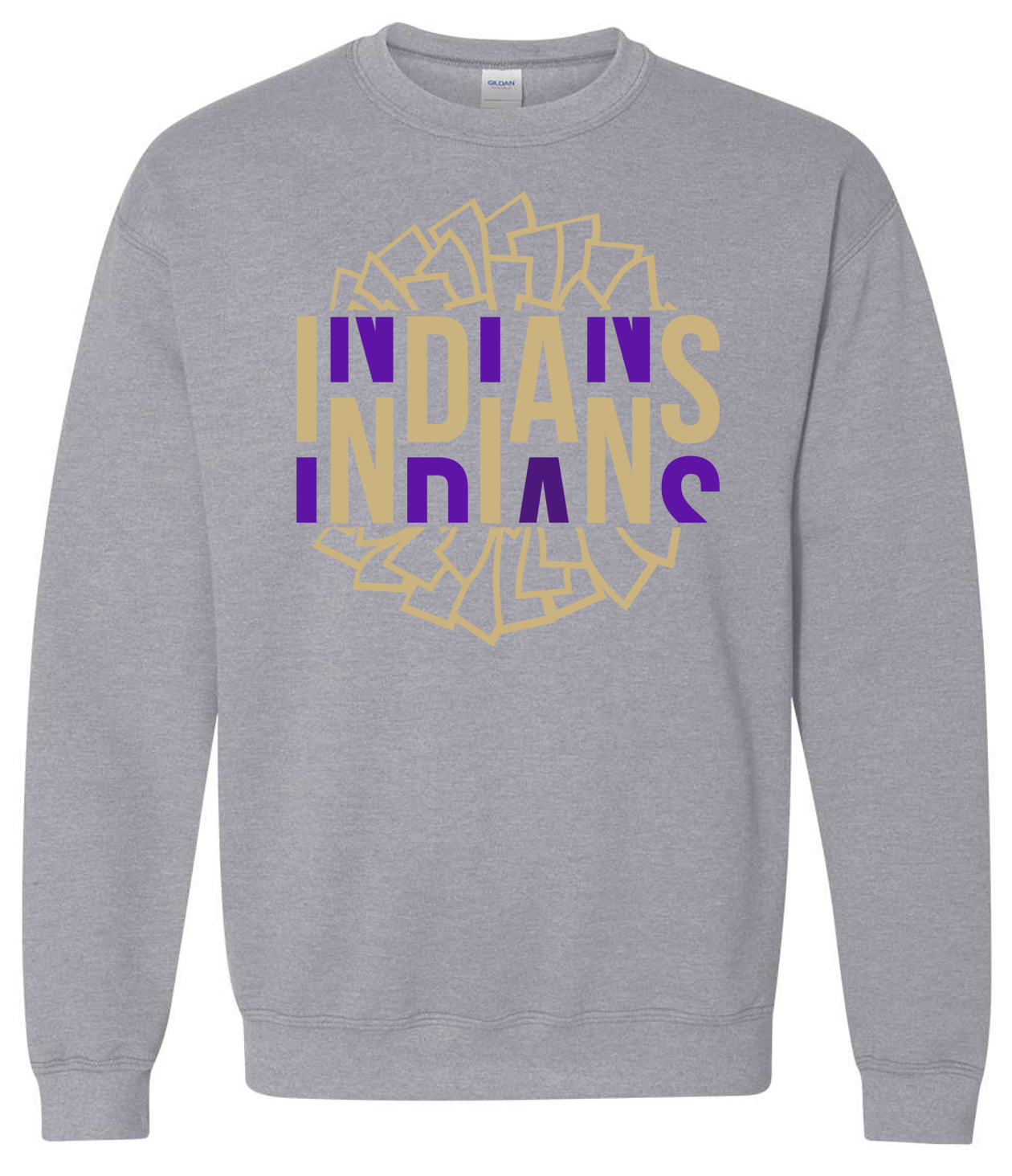 EC Middle Pep Squad Pom Pom Crewneck Sweatshirt
