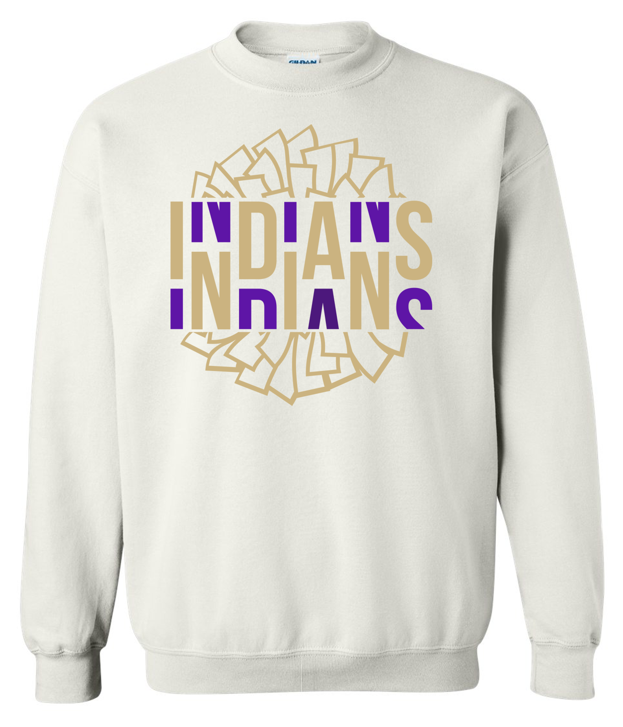 EC Middle Pep Squad Pom Pom Crewneck Sweatshirt