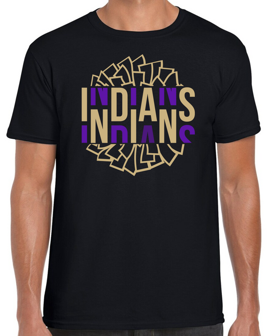 EC Middle Pep Squad Pom Pom Sleeve Cotton T-Shirt