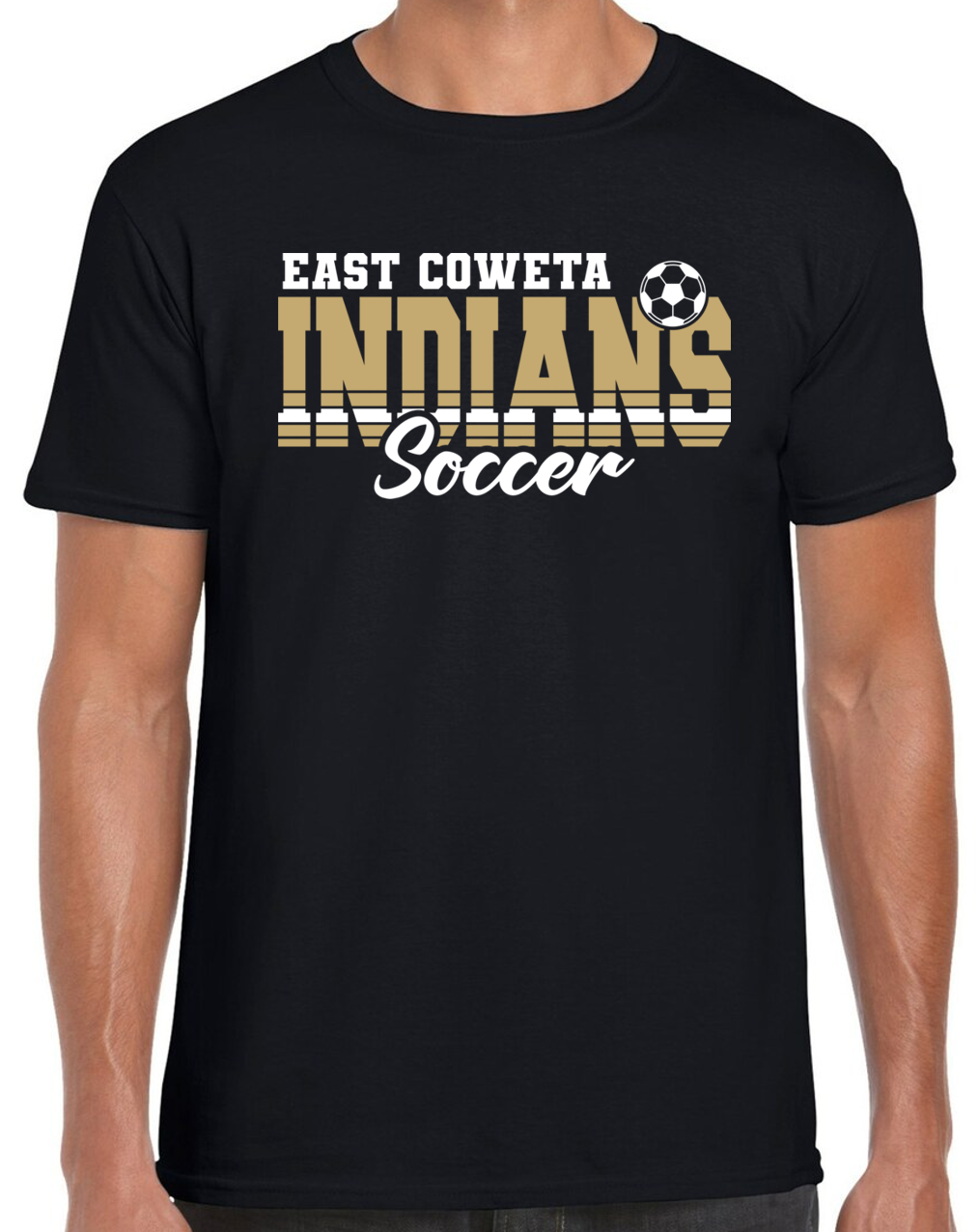 EC Middle Indians Soccer Sleeve Cotton T-Shirt