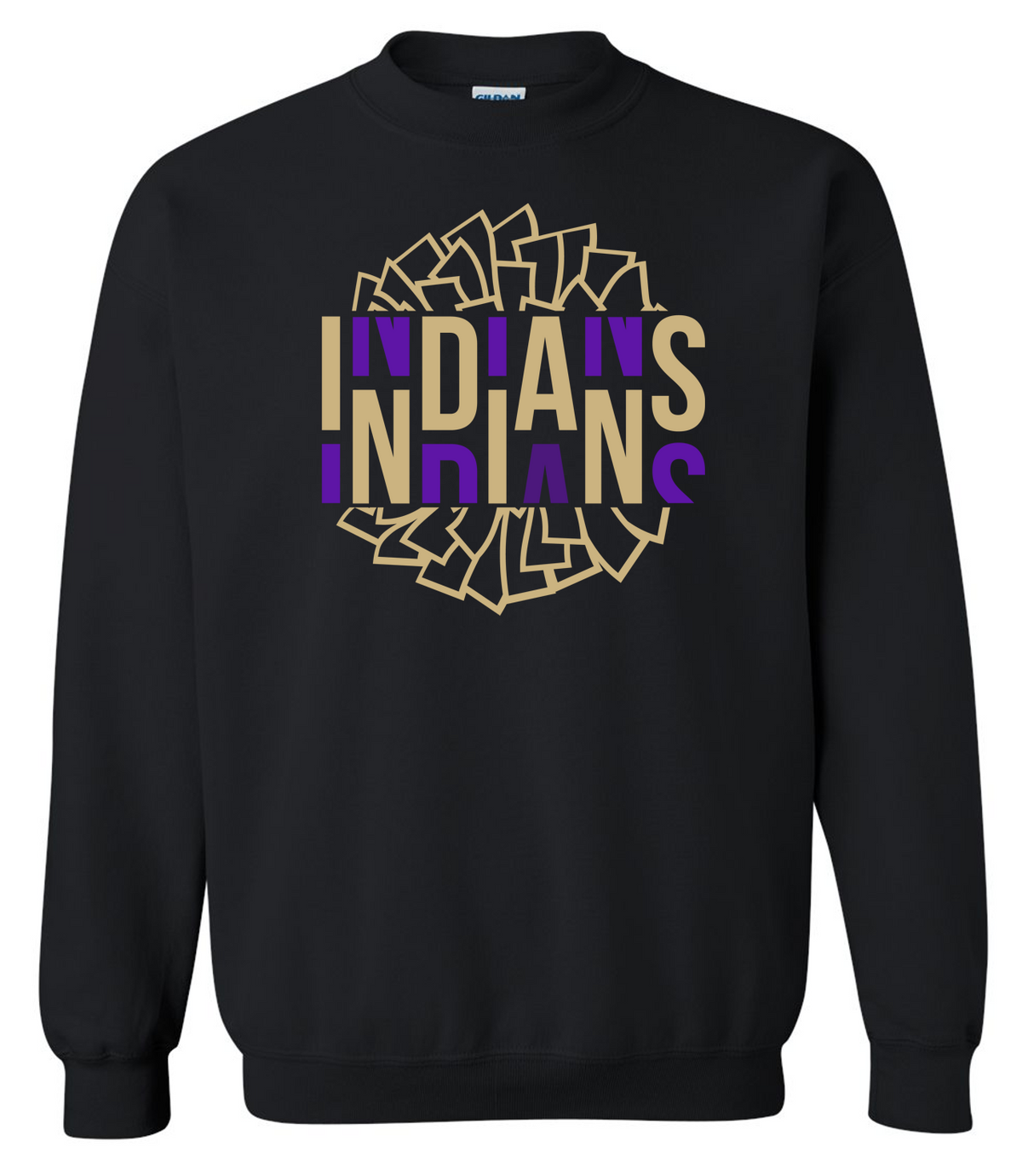 EC Middle Pep Squad Pom Pom Crewneck Sweatshirt