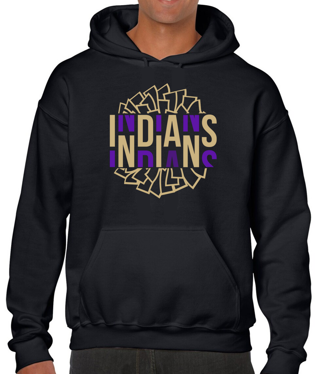 EC Middle Pep Squad Pom Pom Cotton Hoodie Sweatshirt