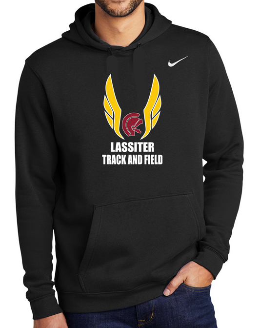Lassiter Track & Field Nike Cotton Hoodie Sweatshirt