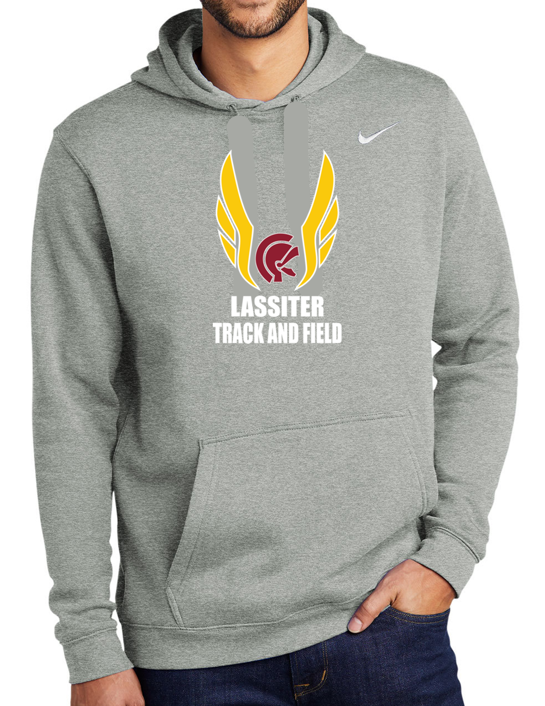Lassiter Track & Field Nike Cotton Hoodie Sweatshirt