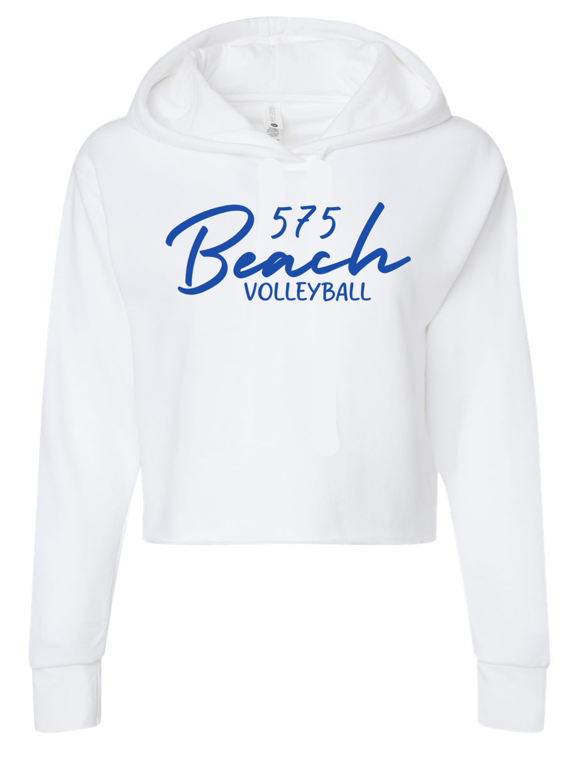 575 Beach Volleyball Raw Edge Crop Hoodie