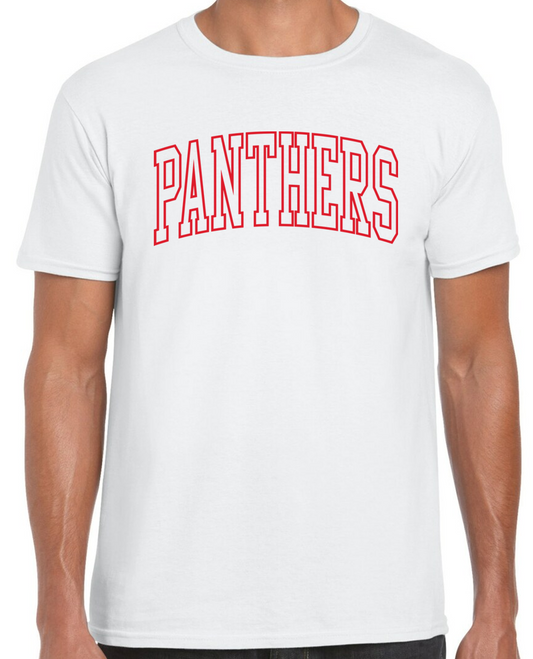 Lagrange Panthers Varsity Outline Short Sleeve Cotton T-shirts