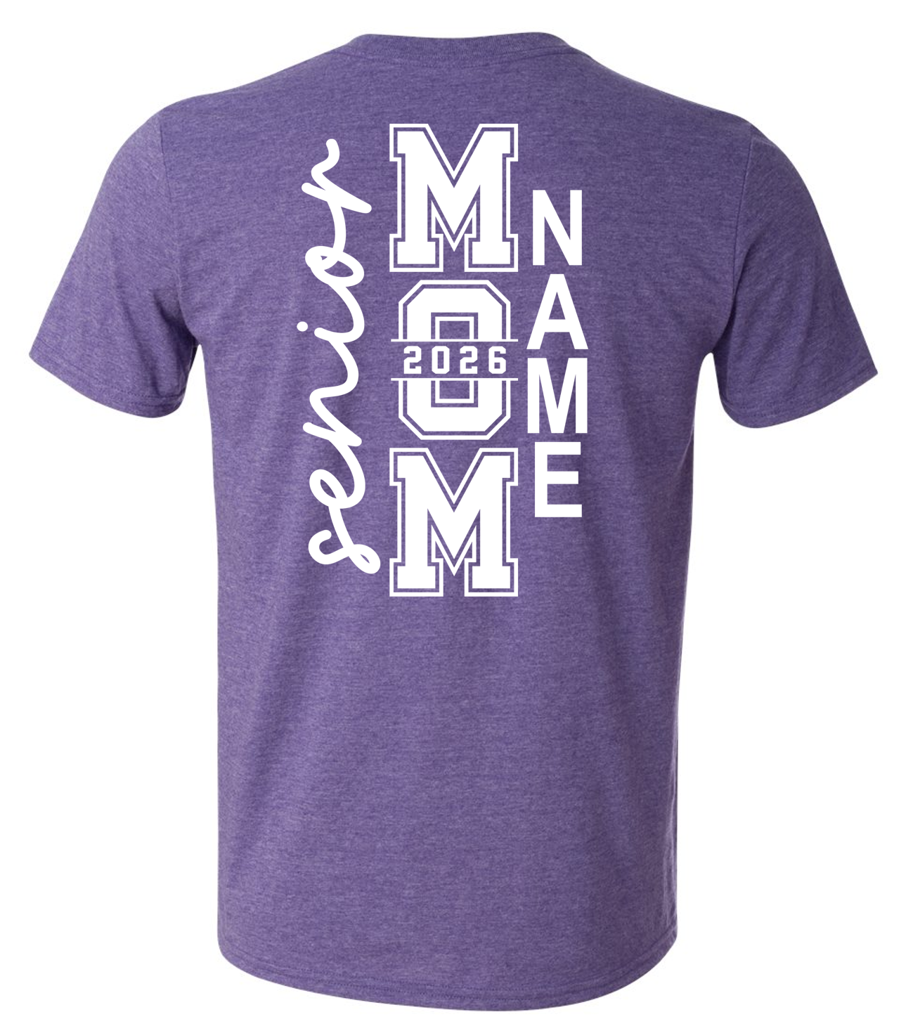 Senior Mom 2026 Short Sleeve T-Shirt with FIRST NAME