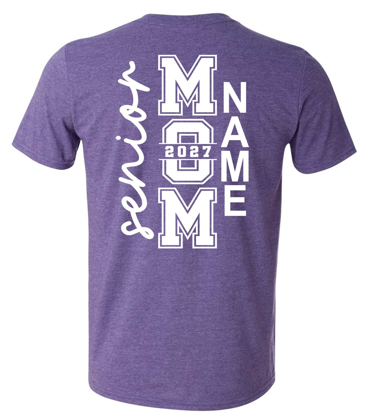 Senior Mom Short Sleeve T-Shirt with FIRST NAME